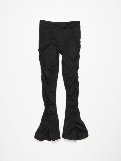 Fluid linen trousers - Black