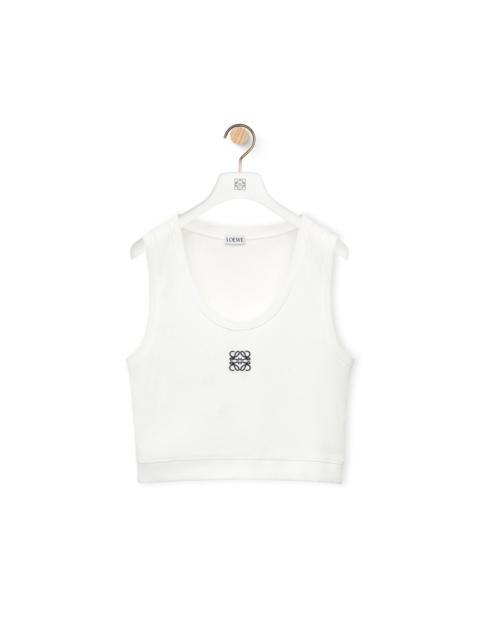 Loewe Cropped Anagram tank top in cotton