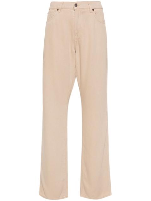 Tess high-rise straight-leg trousers