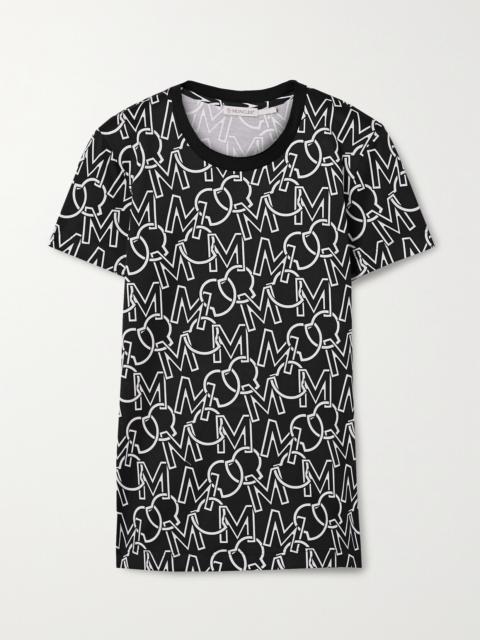 Moncler Printed Cotton-jersey T-shirt