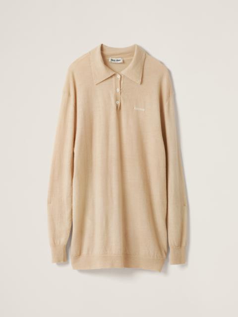 Miu Miu Cashmere knit polo shirt