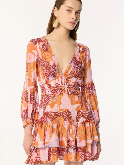 Poupette St Barth Mini Dress Chiara - Pink Ashanti