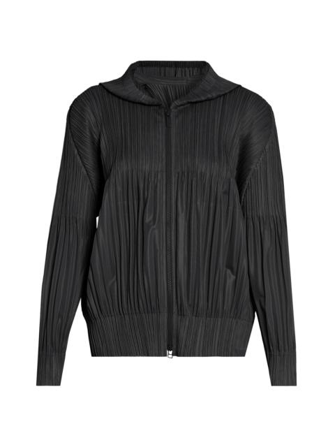 Pleats Please Issey Miyake Women's Interplanetary Fluffy Basics Hoodie - Black