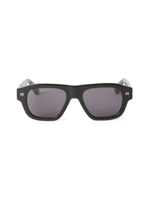 Off-White Men's Providence 52MM Geometric Sunglasses - Black Dark Grey