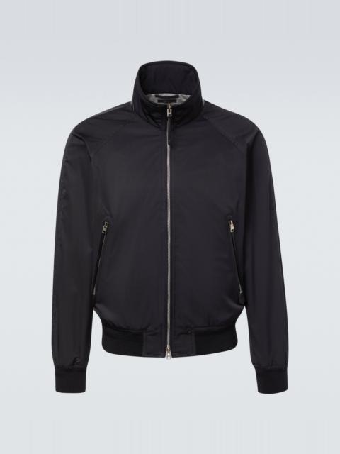 TOM FORD Leather-trimmed jacket