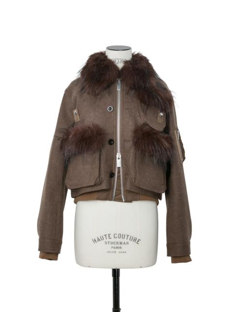 sacai Wool Melton Blouson