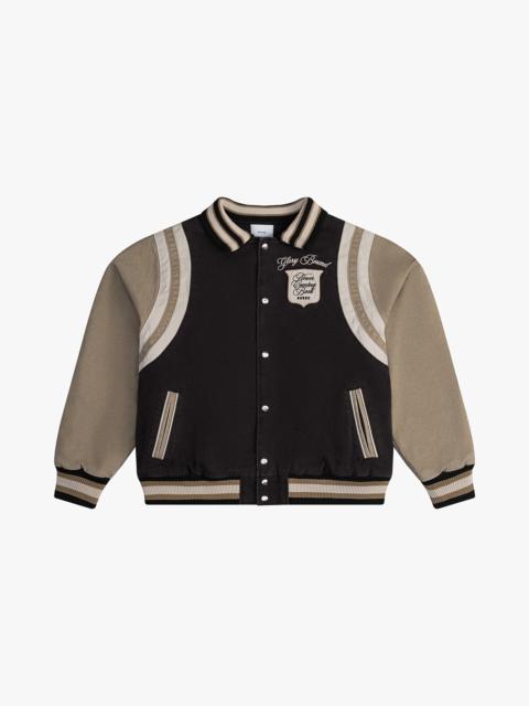 Rhude WASHED CANVAS VARSITY JACKET