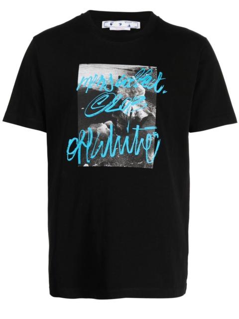 graphic-print crew neck T-shirt
