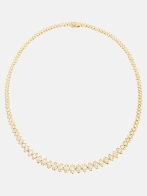 SYDNEY EVAN Eternity 14kt gold necklace with diamonds