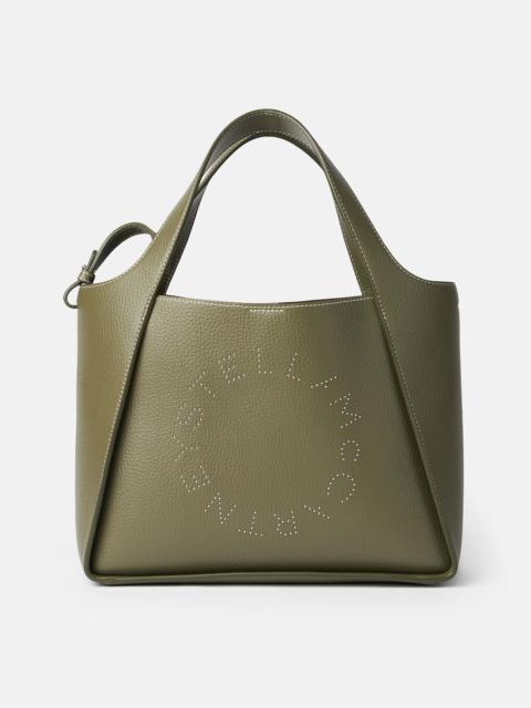 Stella McCartney Logo Studded Grainy Alter Mat Crossbody Bag