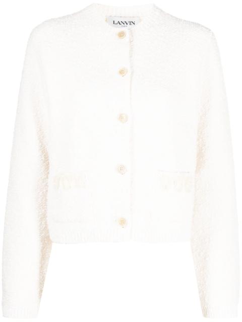 Lanvin textured-finish button-fastening cardigan