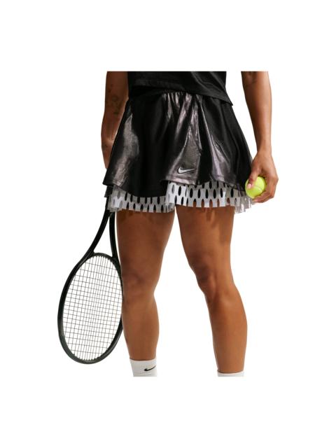 Nike (WMNS) Nike Court x Naomi Osaka Slam Dri-FIT Skirt 'Black Metallic Silver' IR8472-010