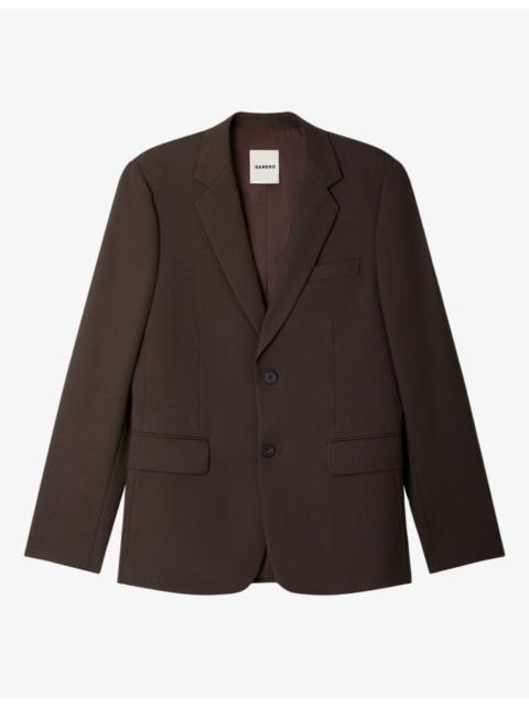 Sandro Legacy single-breasted stretch-wool jacket