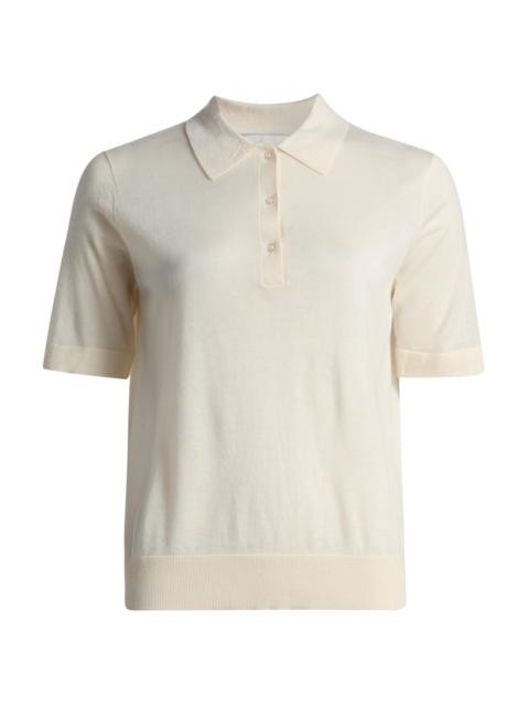 Loulou de Saison Women's Migo Fine Cashmere Polo Top - Ivory