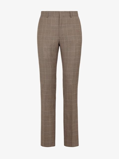 FENDI Prince of Wales check wool pants