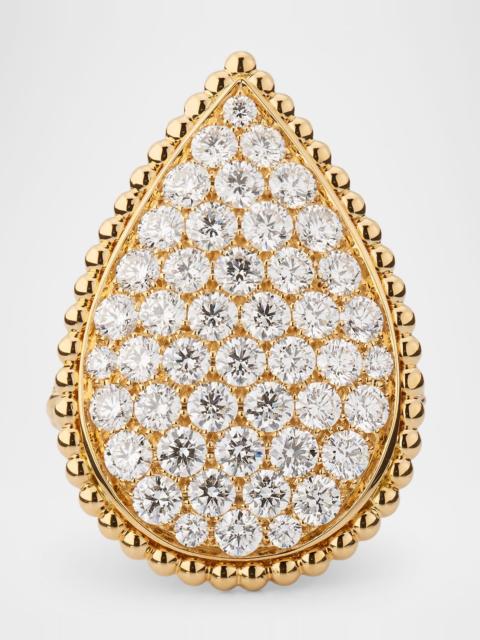 Boucheron Serpent Boheme XL 18K Yellow Gold Diamond Ring