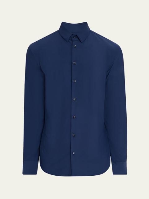 GIORGIO ARMANI Men's Nylon-Stretch Slim Sport Shirt