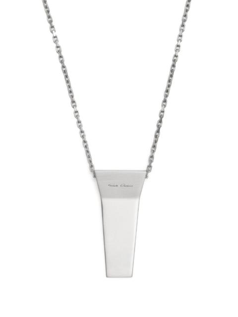Rick Owens logo-engraved chain necklace