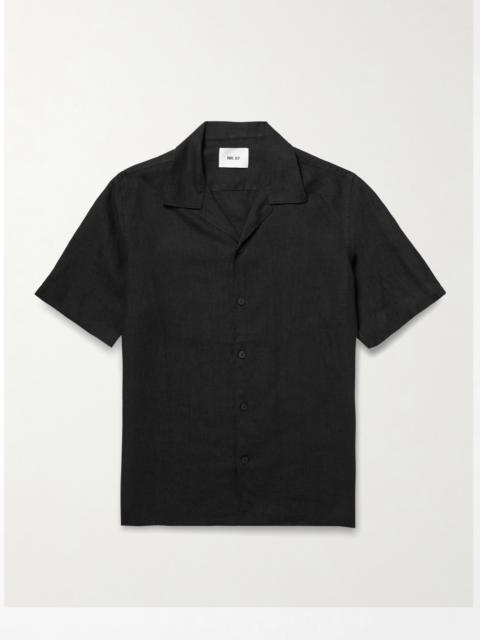 NN07 Julio 5708 Camp-Collar Linen Shirt