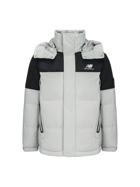 New Balance Winter Classic Down Jacket 'White Black' AMJ14323-ARF