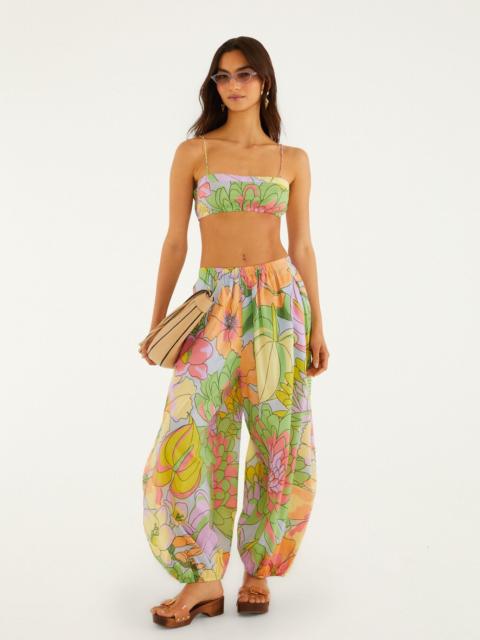 FARM RIO Multicolor Spring Affair Organic Cotton Balloon Pants
