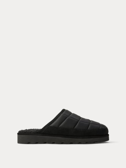 Polo Ralph Lauren Reade Suede-Trim Quilted Scuff Slipper