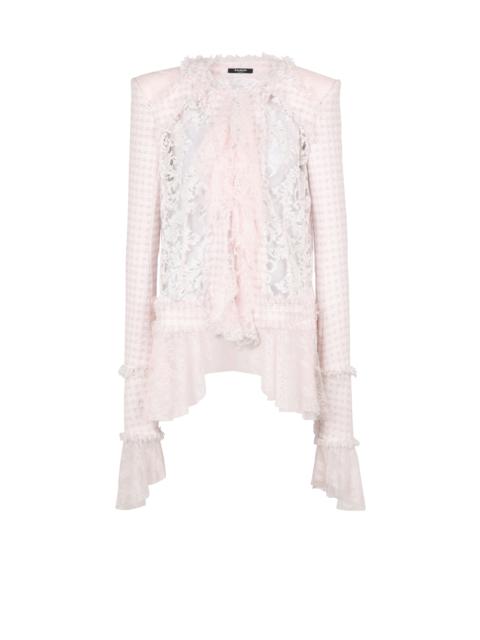 Balmain Tweed and lace jacket