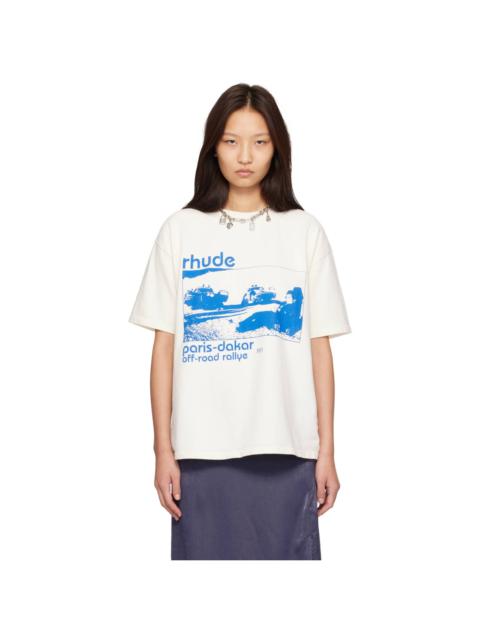 Rhude White Trail Of Dust T-shirt