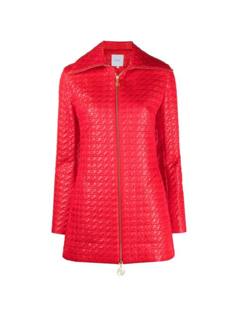 PATOU monogram-quilted shell jacket