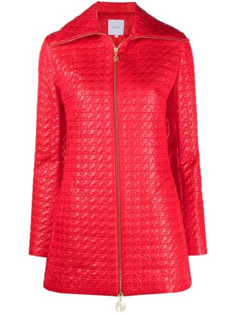 monogram-quilted shell jacket