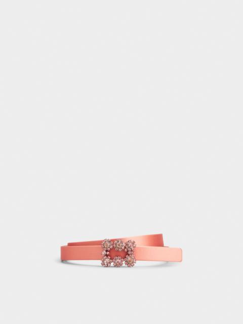 Roger Vivier Efflorescence Belt in satin