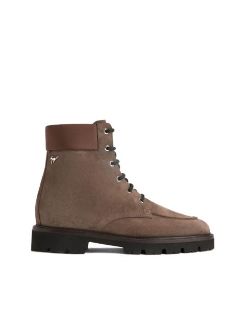 Giuseppe Zanotti ZHENO lace-up suede boots