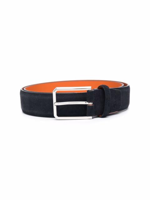Santoni suede-leather belt