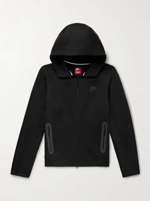 Nike Logo-Print Cotton-Blend Tech Fleece Zip-Up Hoodie