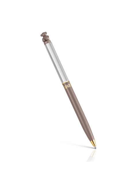 TOUS Taupe-colored chrome Pen with bear TOUS Bold Bear