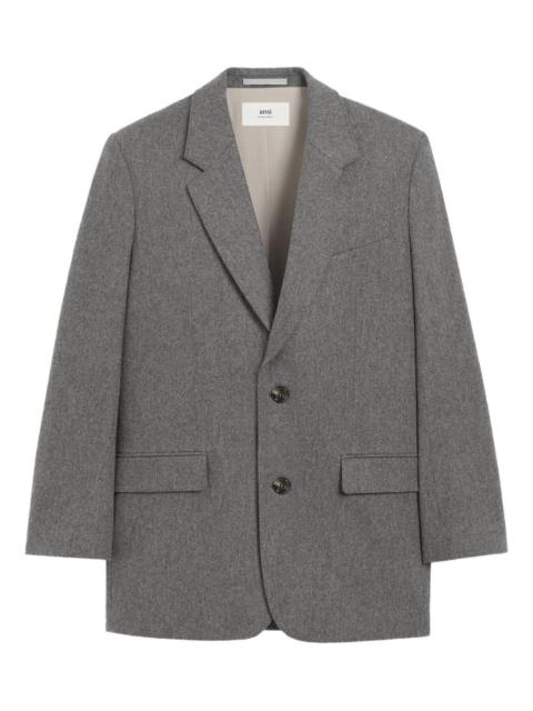 AMI Paris mélange-effect wool blazer