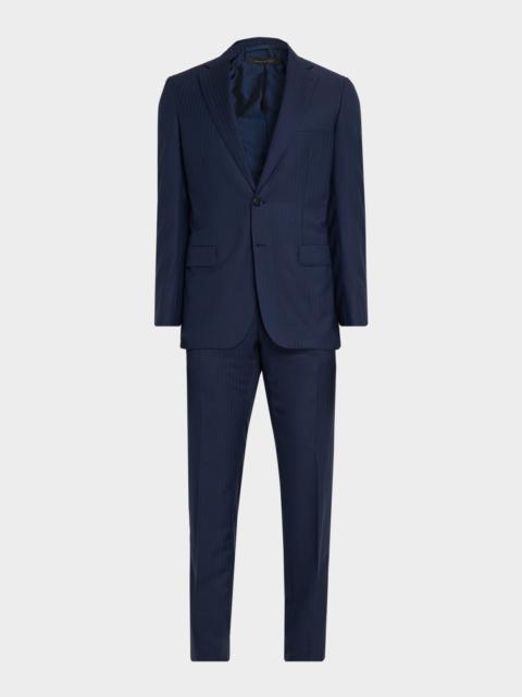 Brioni Men's Tonal Striped Wool Two-Piece Suit