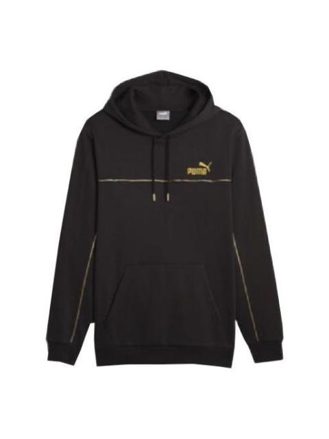 PUMA Luxe Crew Embroidered Logo Sports hoodie 'Black' 680141-01