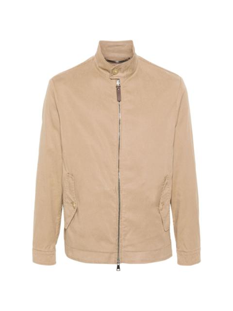 gabardine bomber jacket