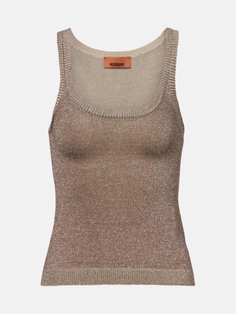 Missoni Knitted lamé tank top