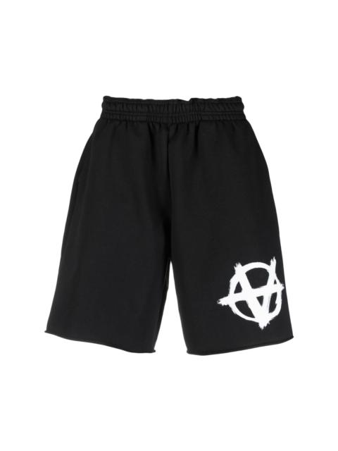 logo-print elasticated-waist shorts