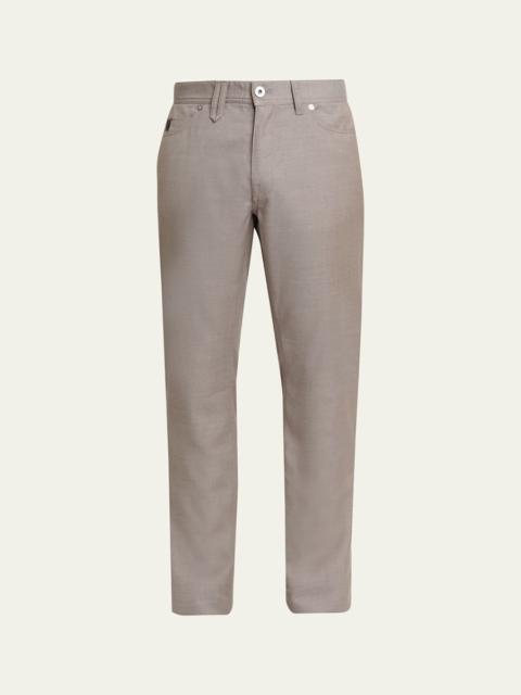 Brioni Men's Wool Slim-Fit Jeans