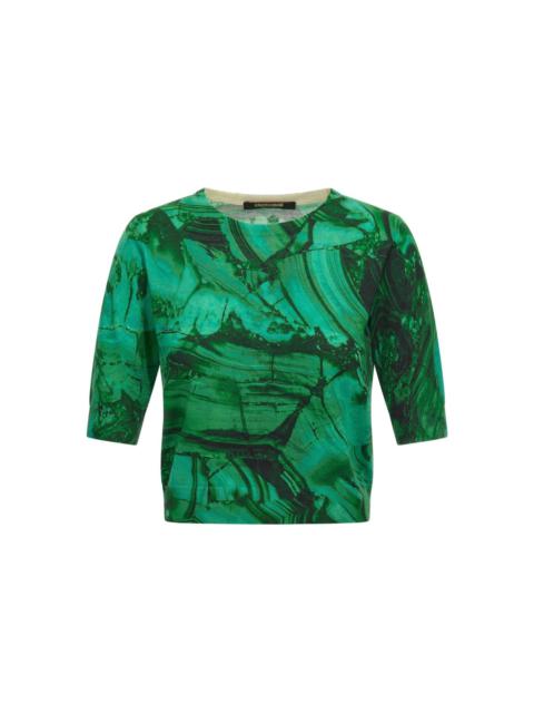 abstract-print T-shirt