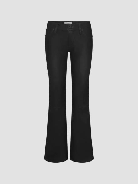 FRAME Women's The Leather Low-Rise Rodeo Pants - Black