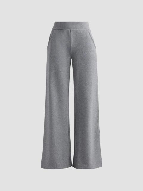 VERONICA BEARD Women's Saunder Cotton-Blend Wide-Leg Pants - Heather Grey