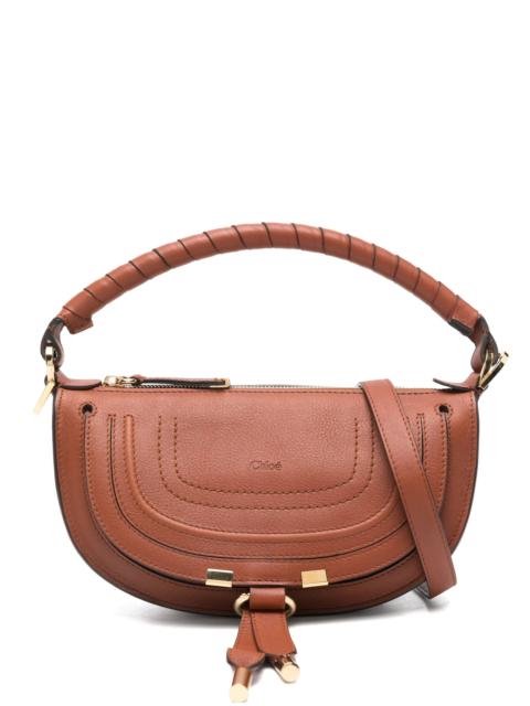 mini Marcie twisted-handle leather shoulder bag