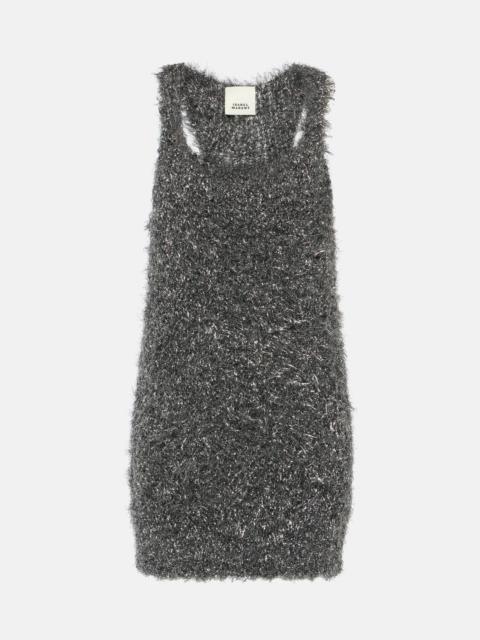 Isabel Marant Windy metallic knit minidress