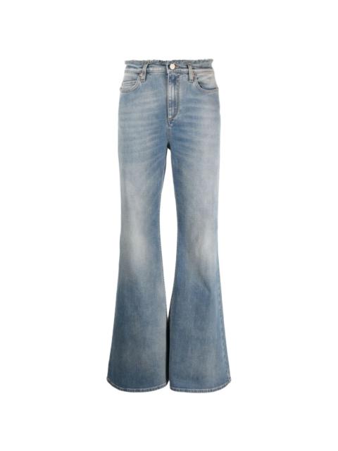 DOROTHEE SCHUMACHER logo-patch cotton wide-leg jeans