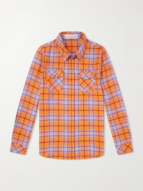 God’s True Cashmere Midnight Sun Checked Cashmere Shirt