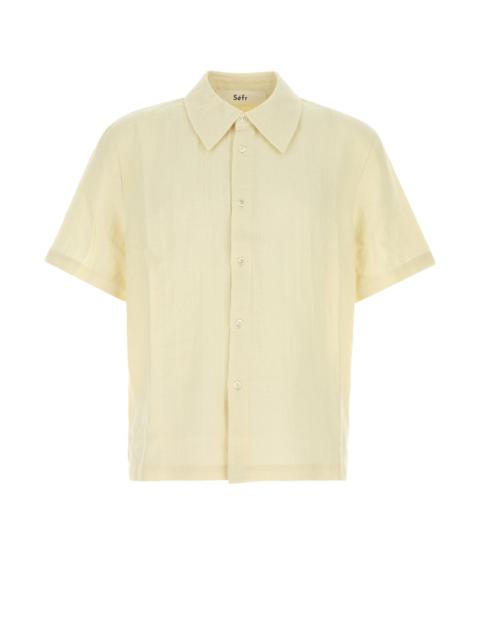 Séfr Cream linen and cotton Dayot shirt